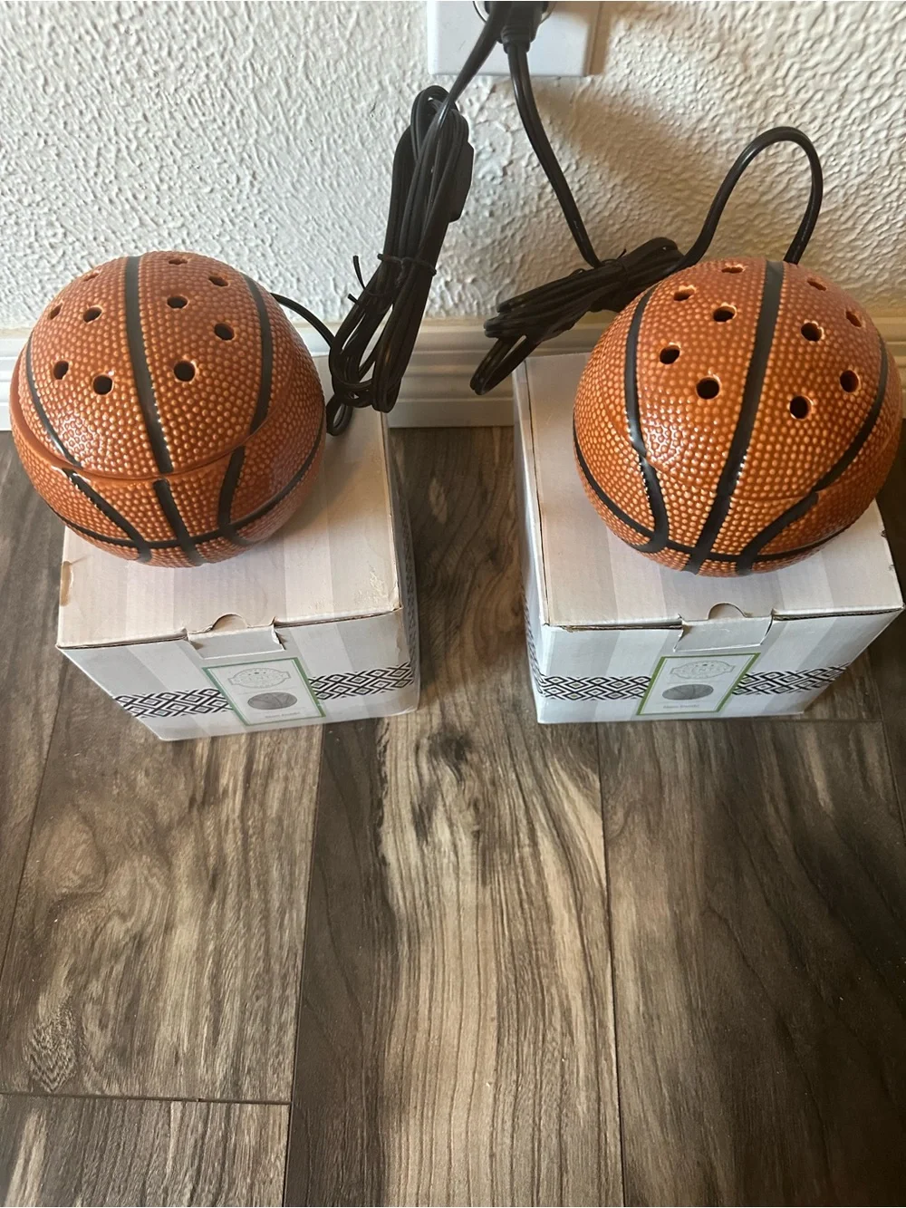 Scentsy Slam Dunk Retired Orange Basketball Plug-In Wax Warmers (Pair)